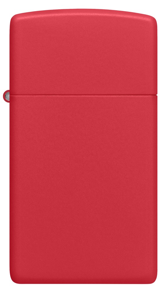 Zippo Slim Red Matte Windproof Pocket Lighter, 1633
