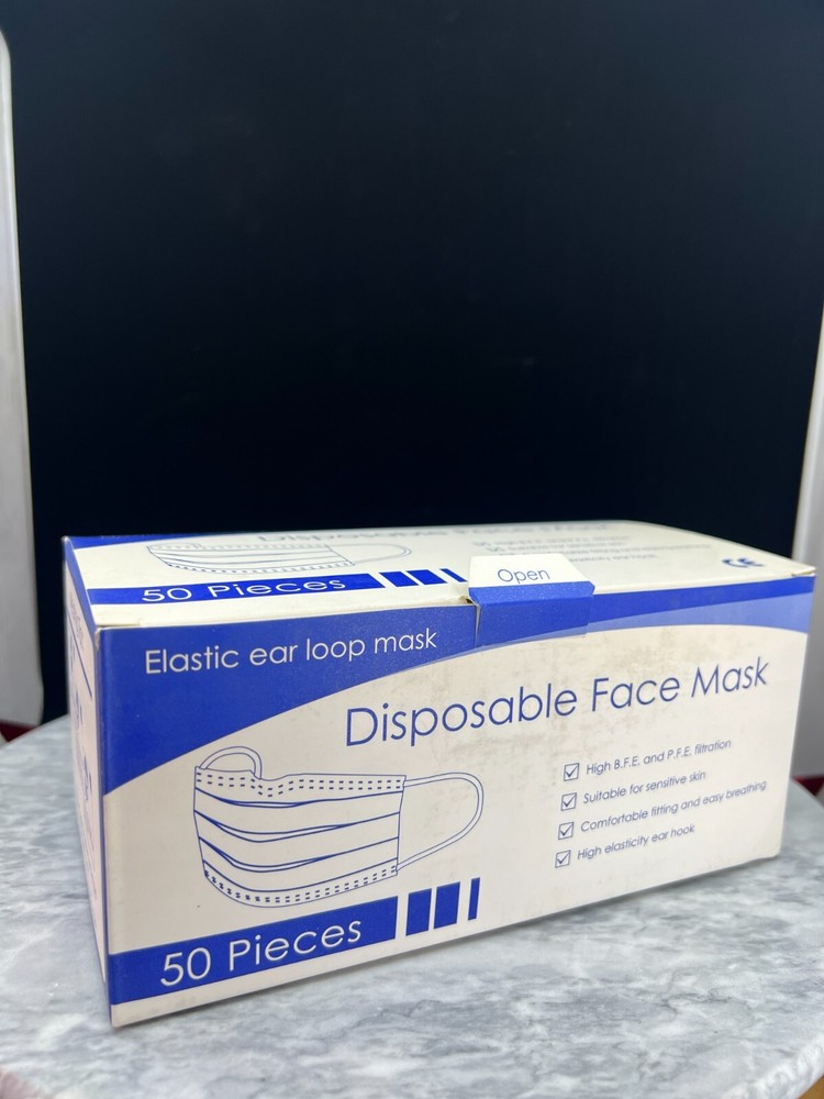 Disposable Face Mask, Surgical Mask - 50pieces - NEW