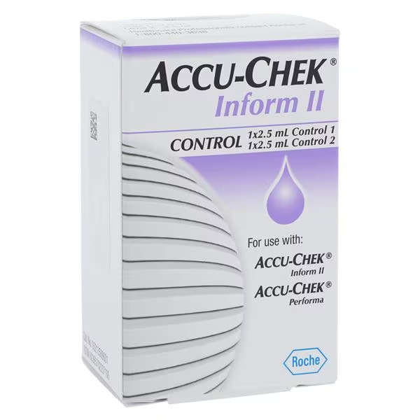 Accu-Chek Solution 12 Boxes, 2 Vials Per Box, 24 Total, 2.5 ml each, Exp 08/2026