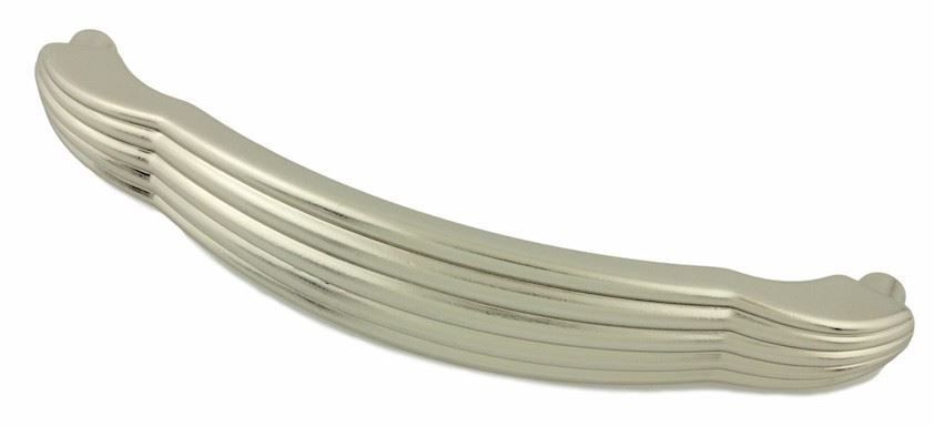 4-1/2" Art Deco Pull Satin Chrome