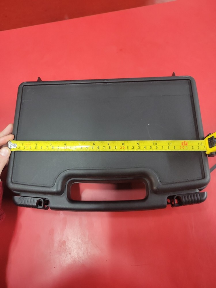 Black Plastic Handgun Case With Foam