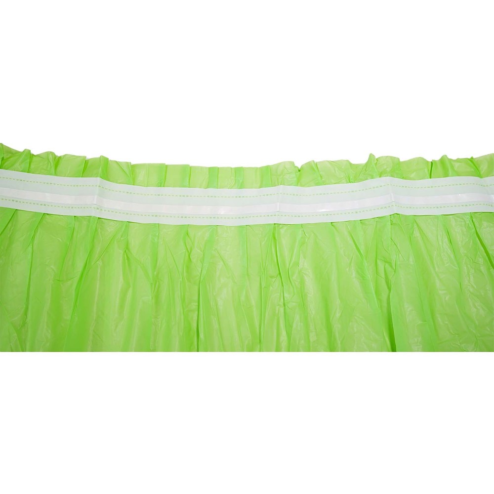 Plastic Table Skirt 29"x14ft for Rectangle Tables Disposable/Reusable BPA Free