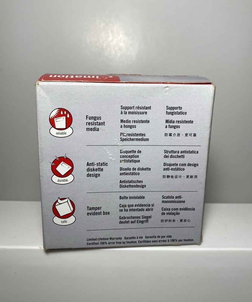 Genuine Imation IBM Formatted 2HD 1.44 Diskettes (10 Pack) G