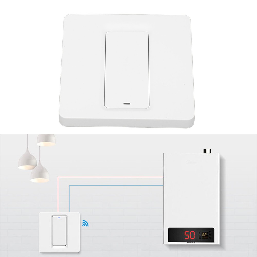 Water Heater Switch WIFI APP Voice Control Timing Smart Touch Switch AC100‑240V