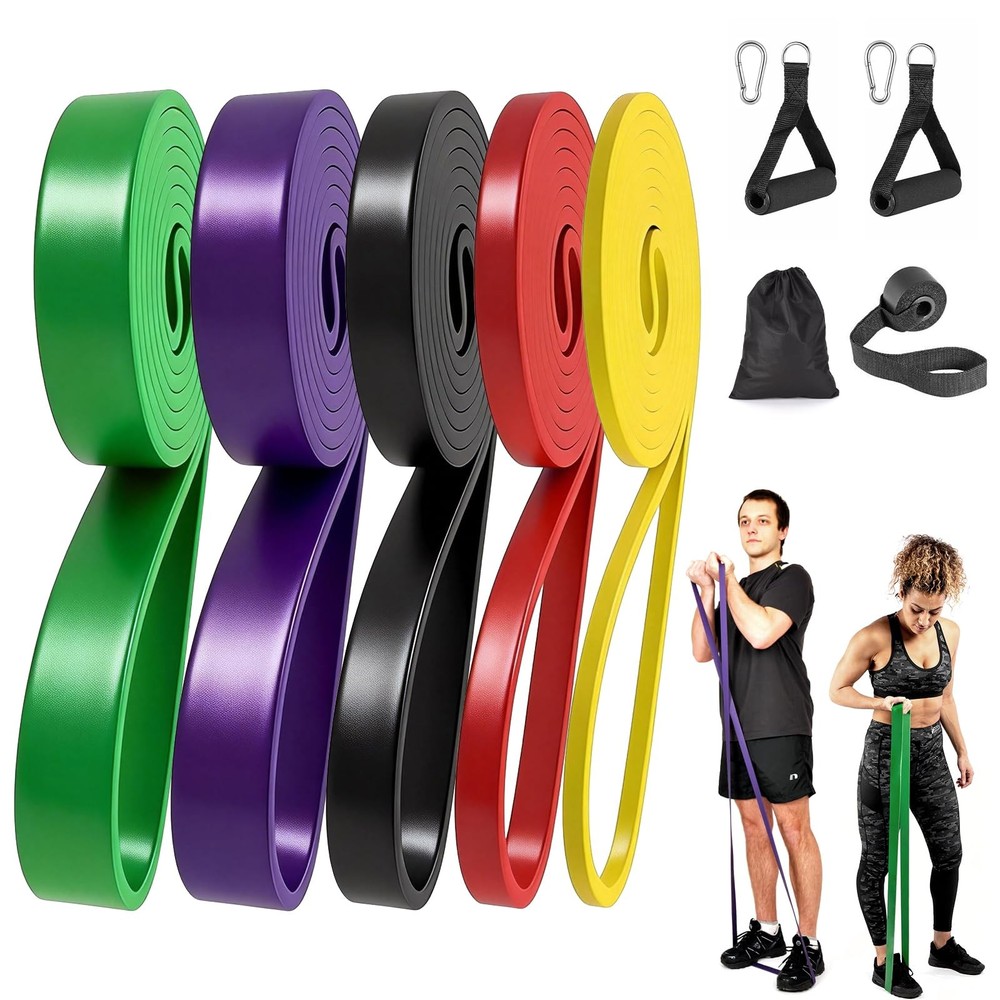 Resistance Bands for Working Out, Pull Up Exercise Bands for Home Workouts Tr...