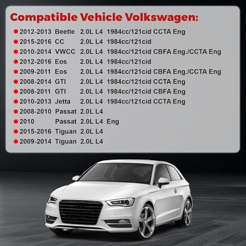 Aluminum Compatible with A3 A4 A5 A6 Q3 Q5 TT Passat Jetta Golf GTI Water Pump