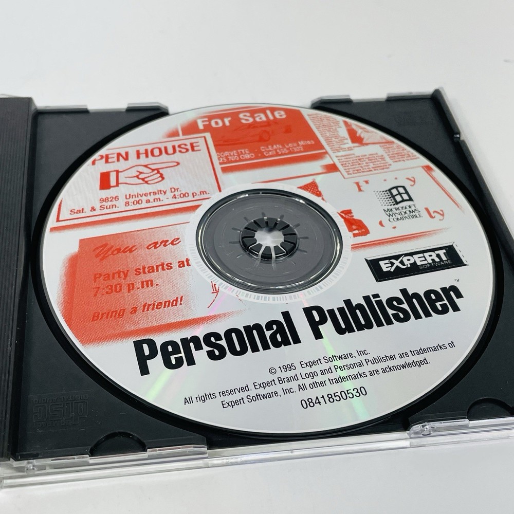 Expert Software Personal Publisher 1995 CD-ROM for Windows
