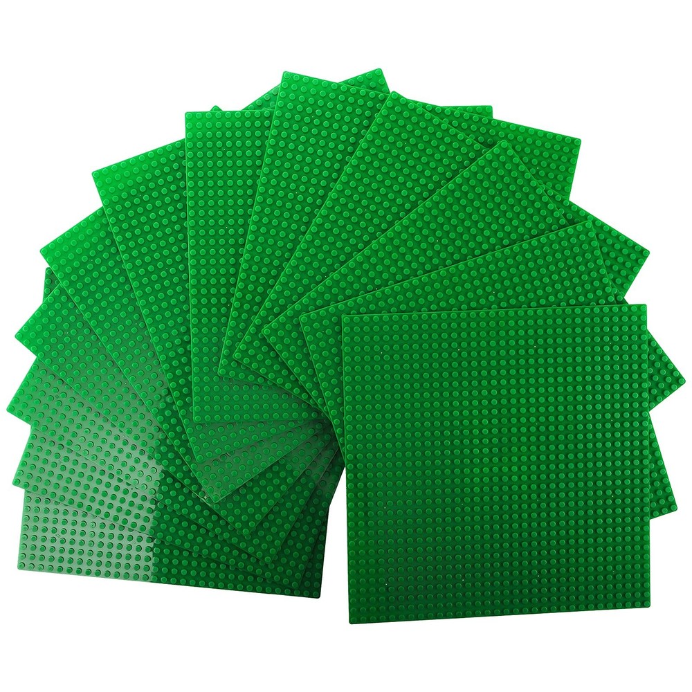 12 Pack Classic Baseplates, Building Base Plates Compatible with Most Standar...