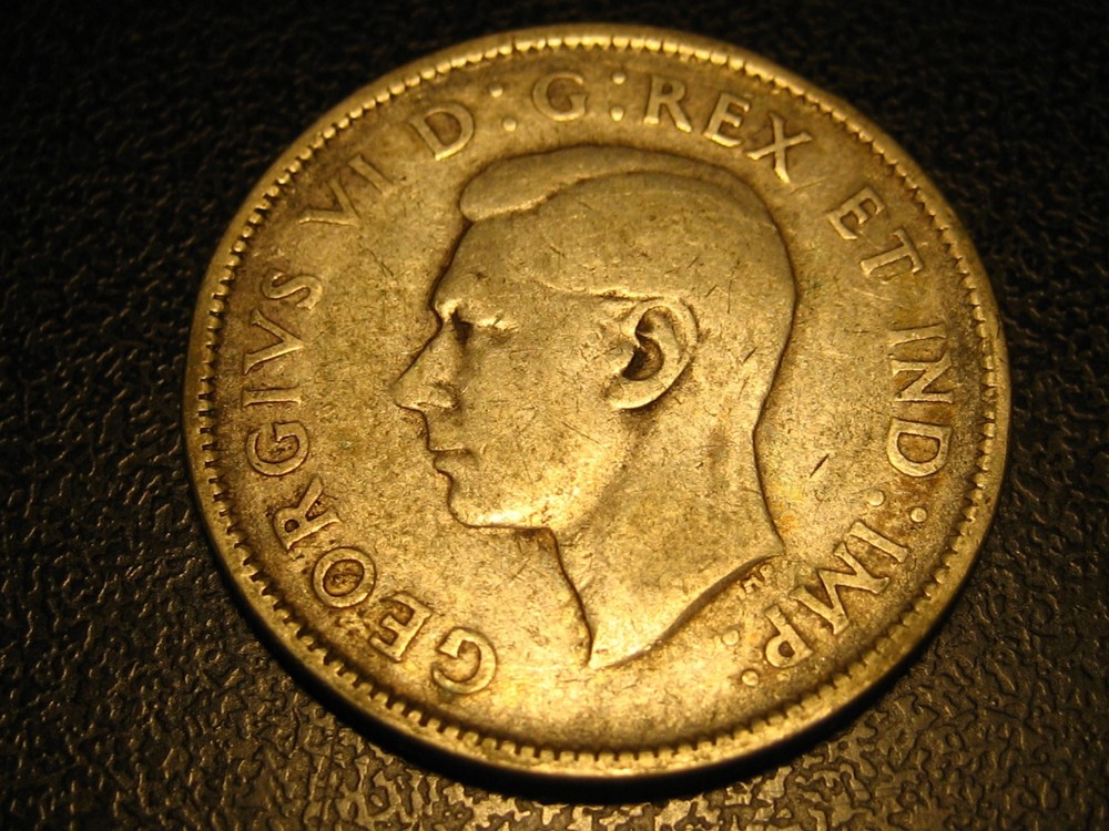 1947 Maple Leaf 80% Silver Canadian Quarter