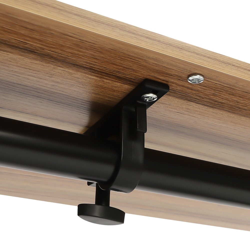 Rolling Laptop Desk Adjustable Height Computer Table Stand up Office Workstation