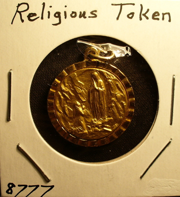 Three Religious Pendants Tokens Medals