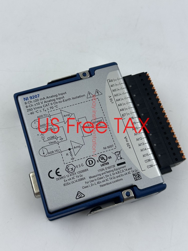 National Instruments NI 9207 cDAQ Analog Input Module CompactDAQ CompactRIO