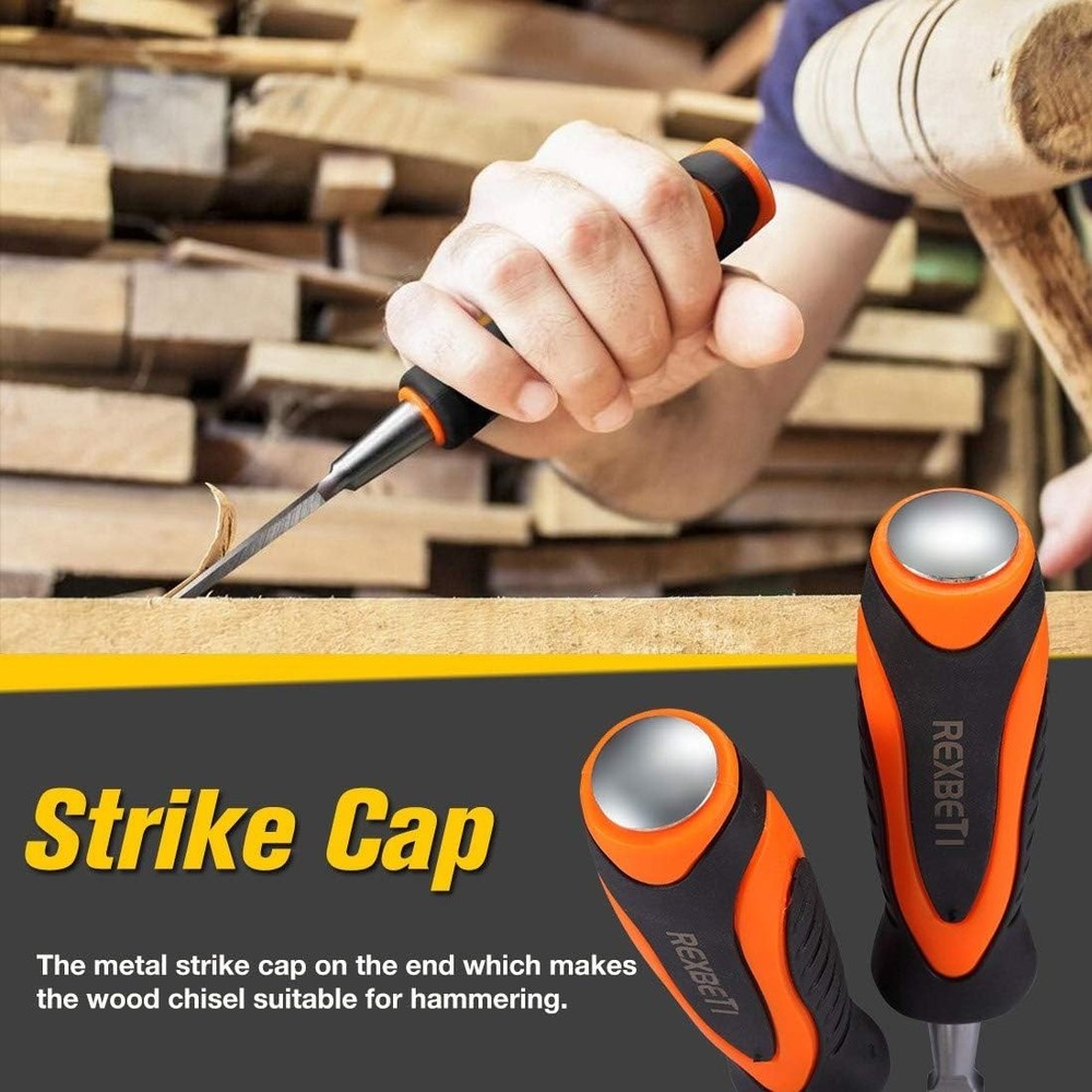 Versatile Woodworking Chisel Set for Beginners with Multiple Sizes Included