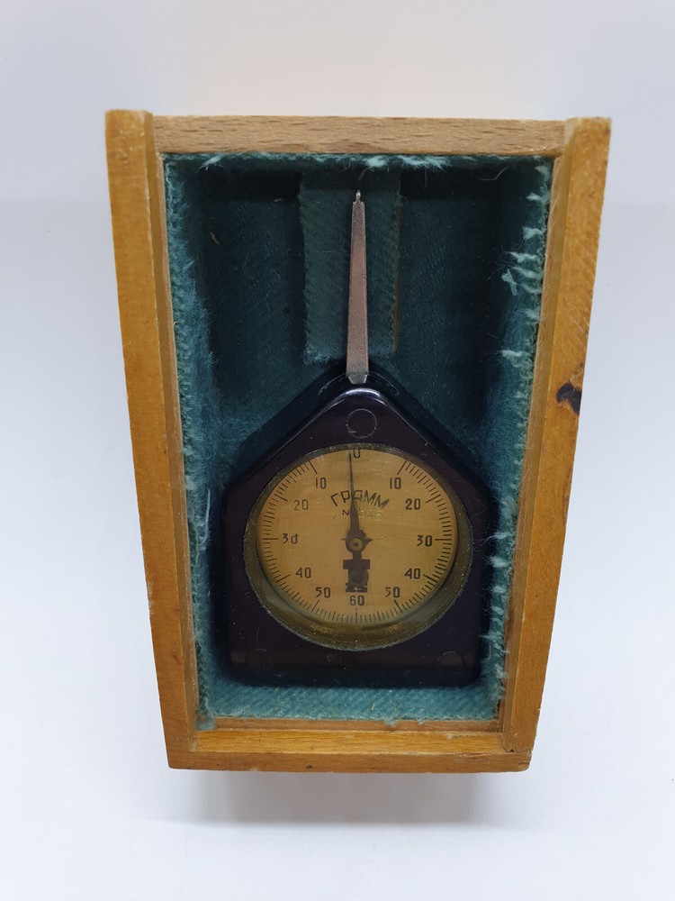 Soviet vintage bi-direction needle dynamometer USSR with original box