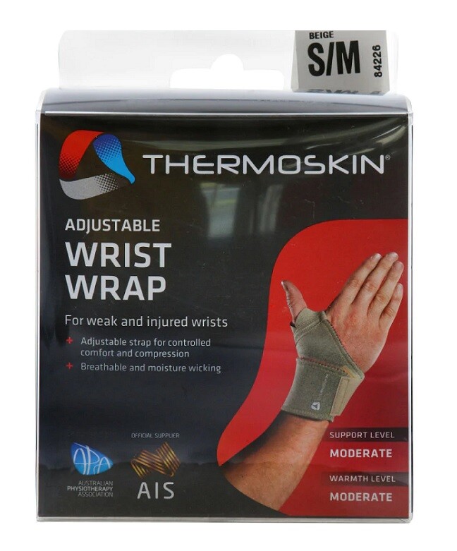 Thermoskin Universal Wrist Wrap Small/Medium - Support/Warmth Level: Moderate