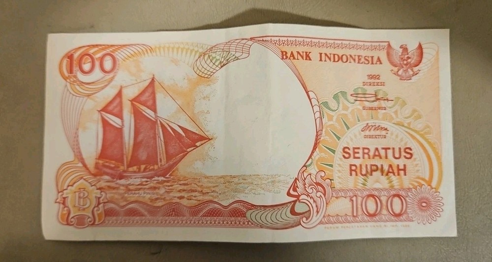 1992 Indonesia 100 Rupiah Note