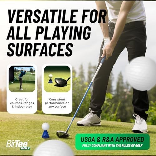 Flexible & Durable Golf Tees - PRO Speed Plus, 8 Pack for Indoor & Simulator Use