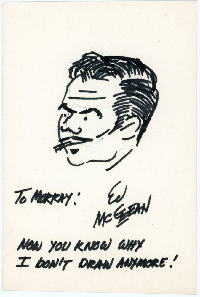 Ed McGean - Signed Original Sketch