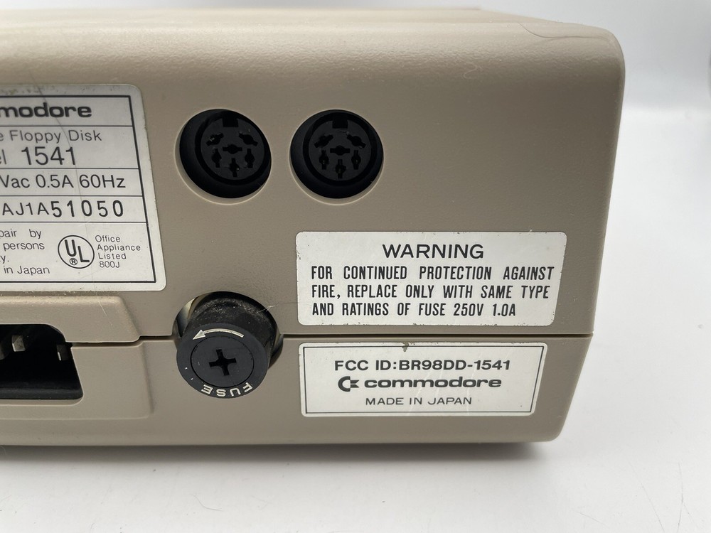 Vintage Commodore 1541 15.25" Floppy Disk Drive With Original Box