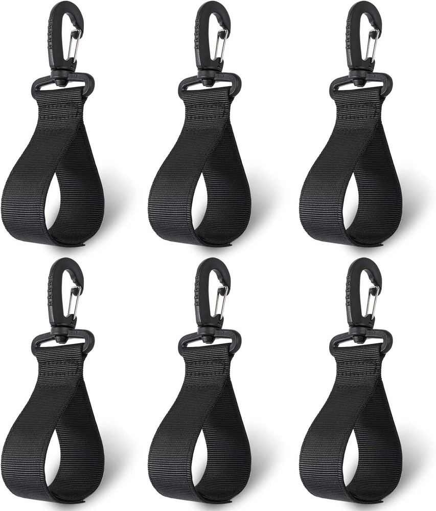 Soft Neoprene Adjustable Paddle Holders - 6 Clips for Ultimate Convenience