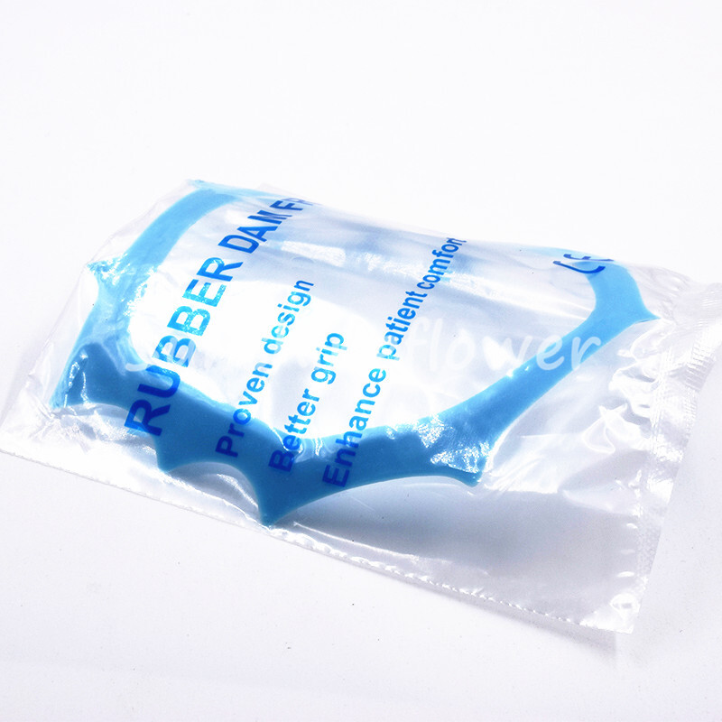 Dental Rubber Dam Plastic Frame Holder Autoclavable 135℃ Chemiclavable Blue