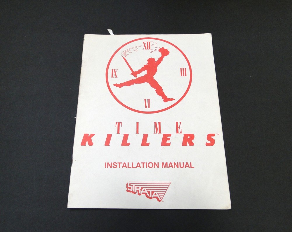 Vintage 1992 Strata: Time Killers Arcade Installation Manual