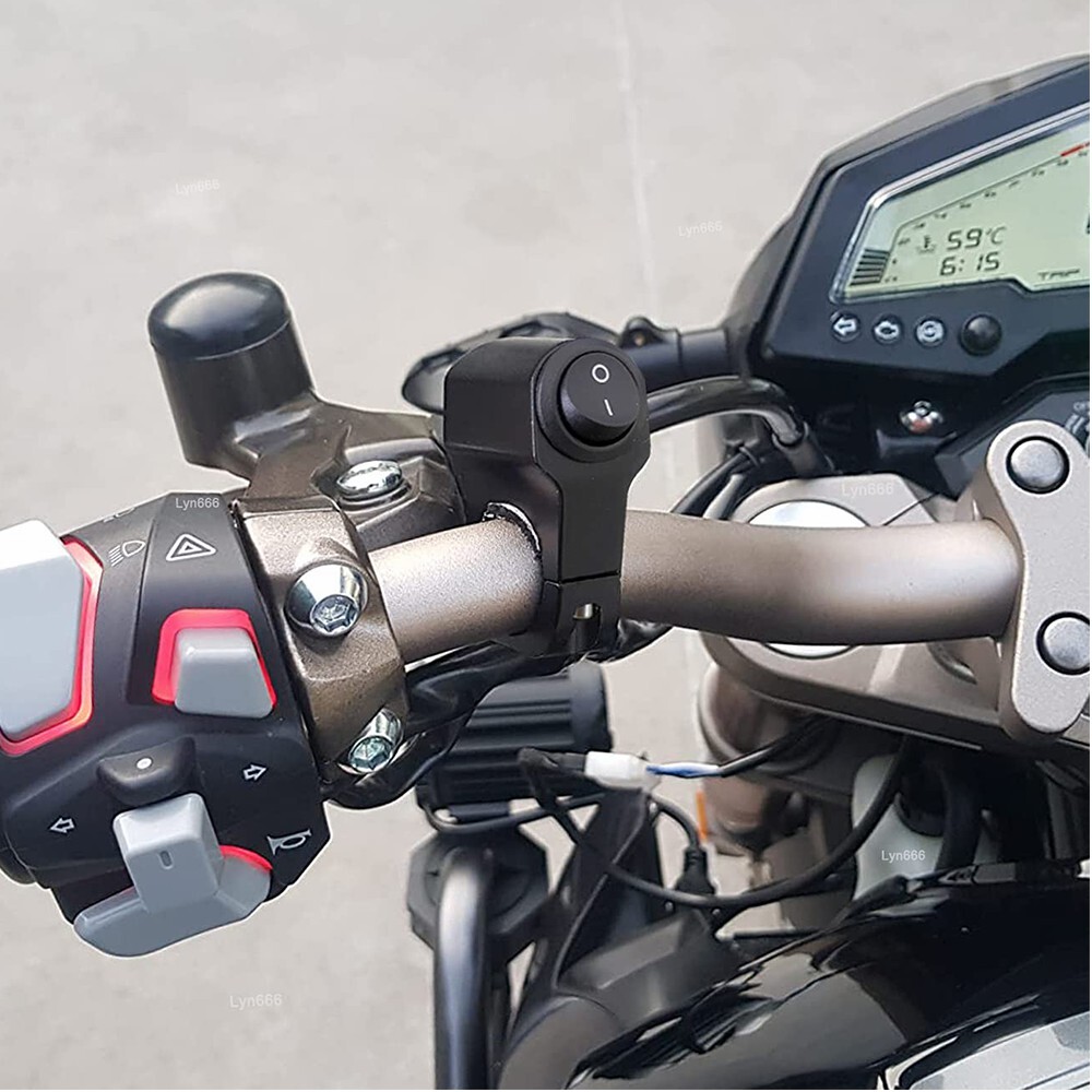 Handlebar Switch Plug and Play Push Button ON OFF Swithces For 7/8" Handlebars