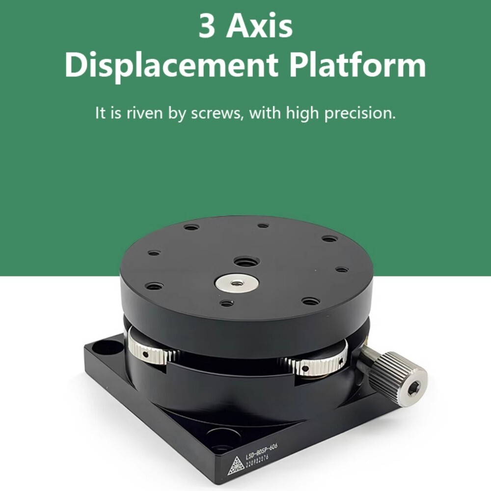 LSD-BDSP-606 60*60mm 3 Axis Manual Rotation Stage Displacement Platform