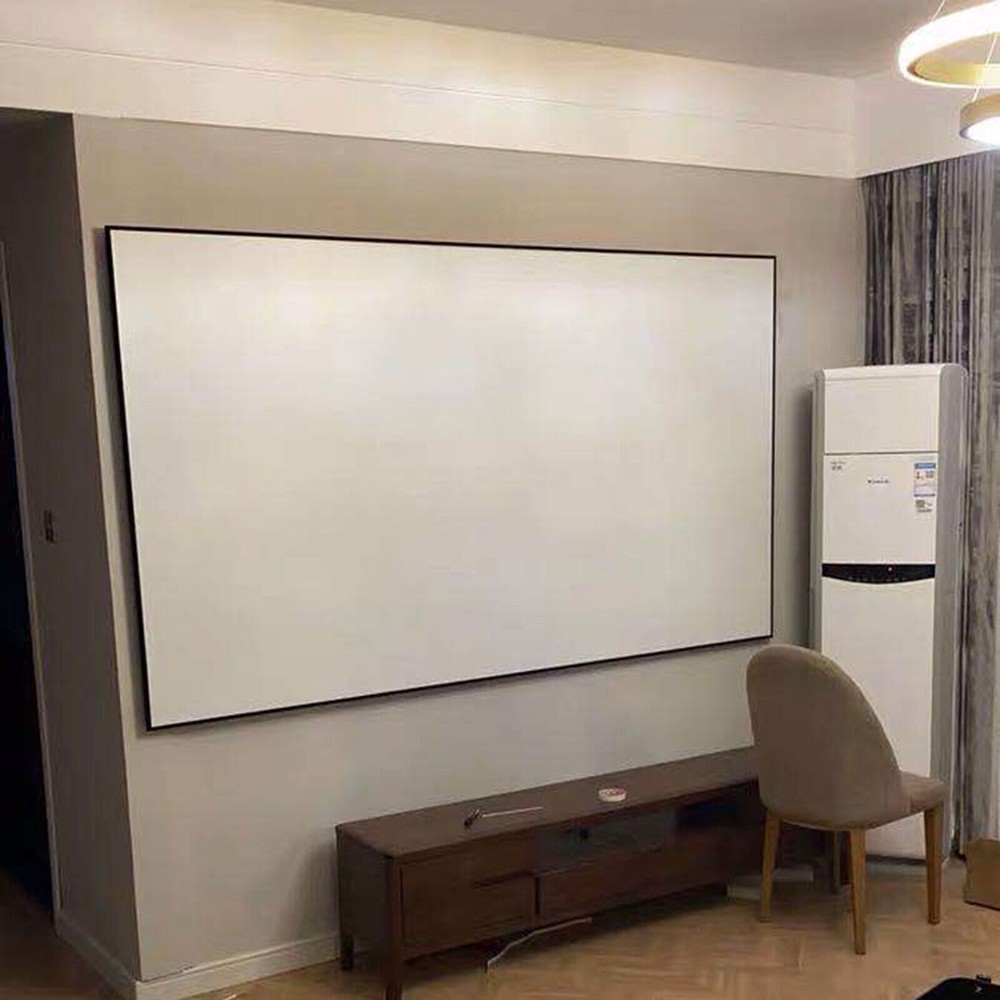 135" Projector Screen Projection Screen Wall-mounted HD 16:9 Projector Screen