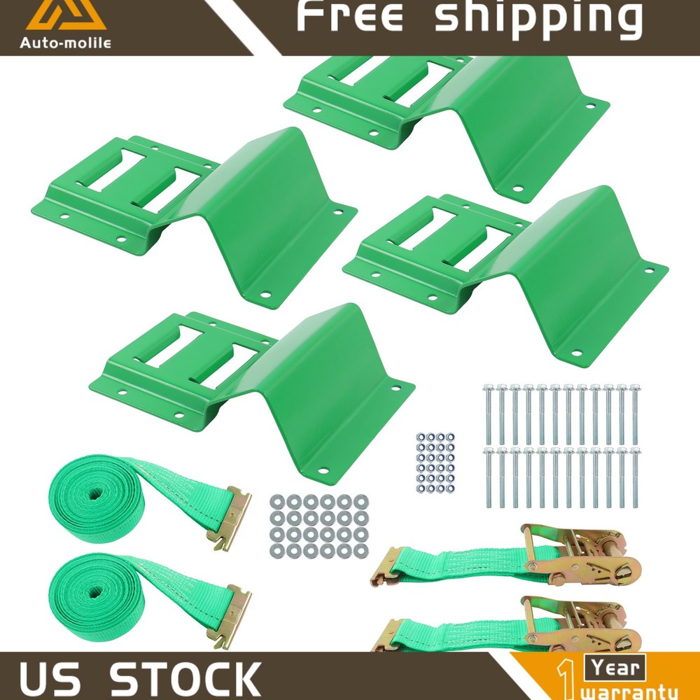 High Quality Secure Cargo Durable E Track Wheel Chock Tie Down Kit Heavy Duty