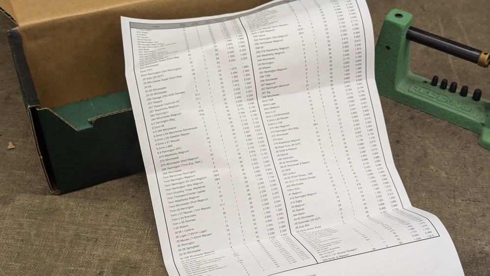 REdding shell case trimmer in RCBS packaging