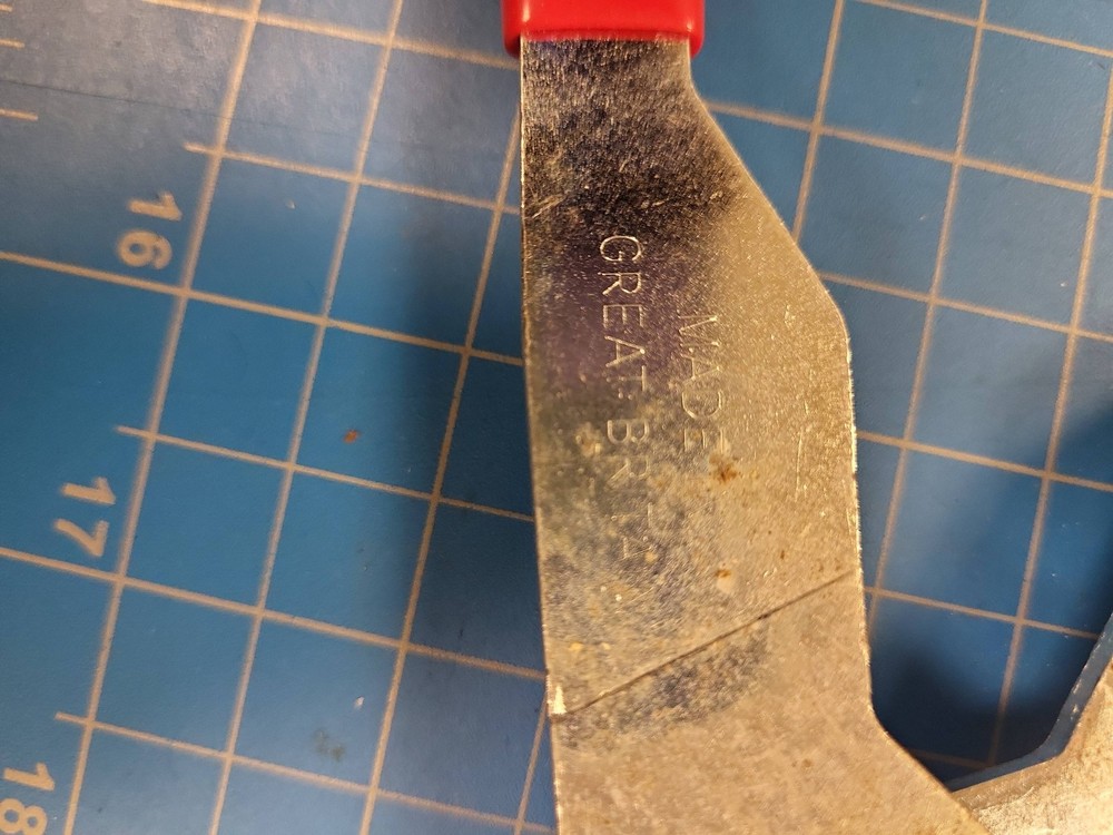 Great Britain Tile Nipper Cutter Red Handle Mosaic Glass Tool Hand Held