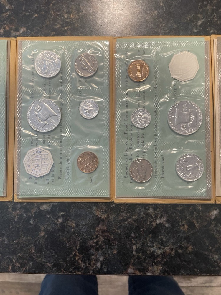Five 1960 Proof Sets 90% Silver