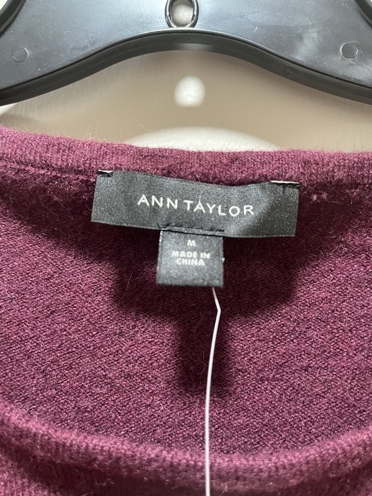 Ann Taylor Wool Alpaca Spandex Pullover Sweater Medium NWT