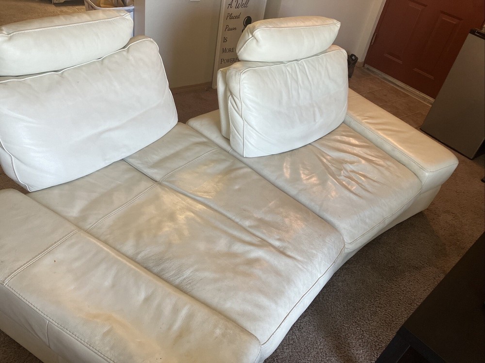 White Leather Couch