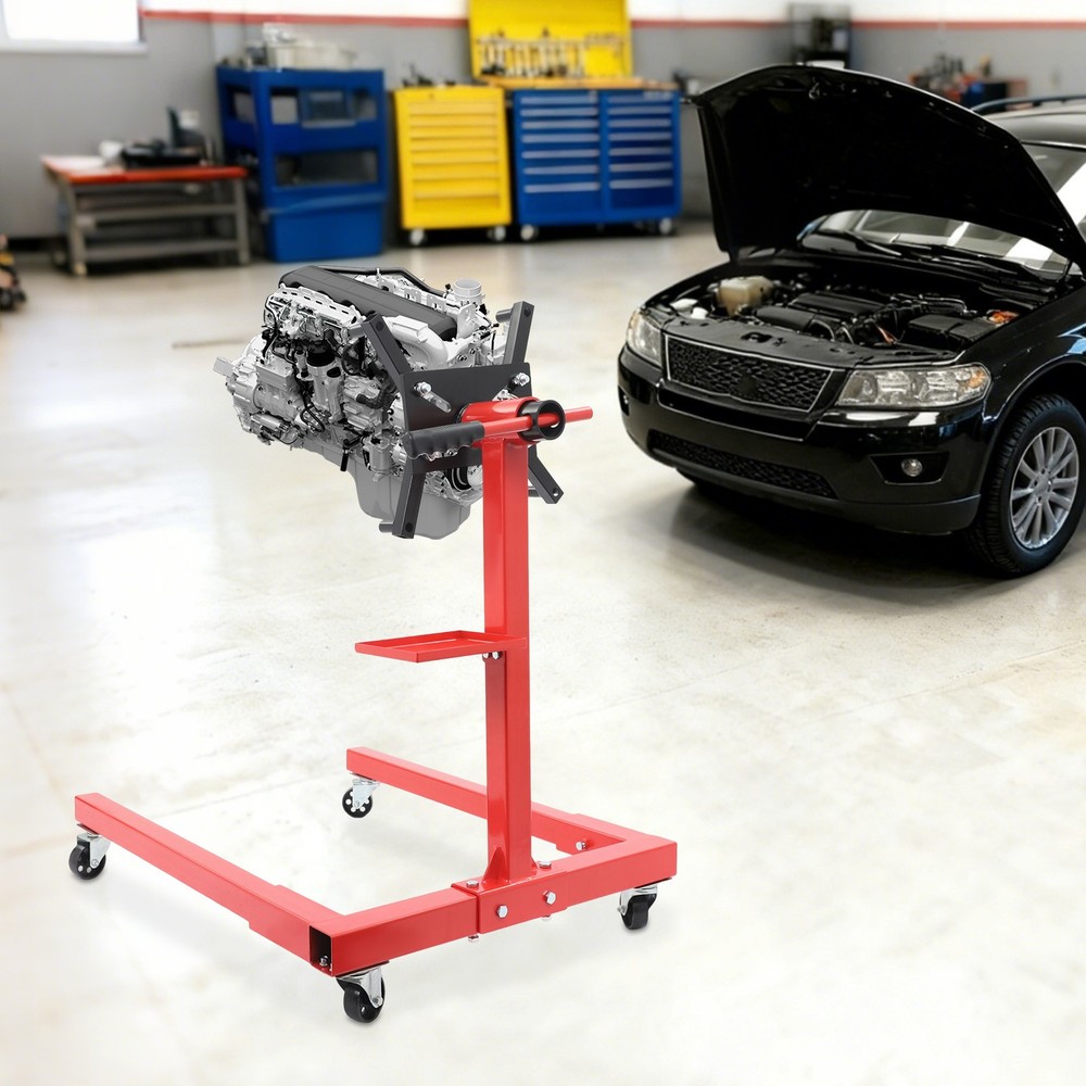 2000 LBS Folding Engine Stand Vehicle Engine Block Stand 360 Degree Head