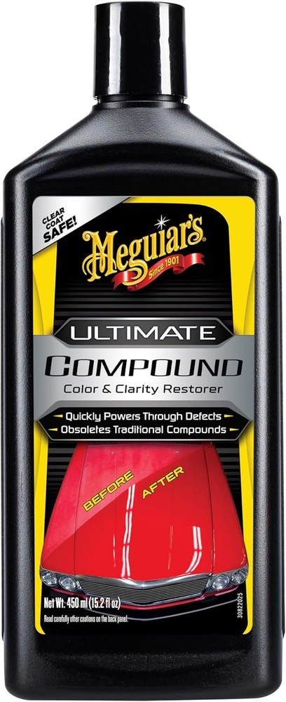 Meguiar's Ultimate Compound - Pro-Grade Car Scratch Remover, Paint...
