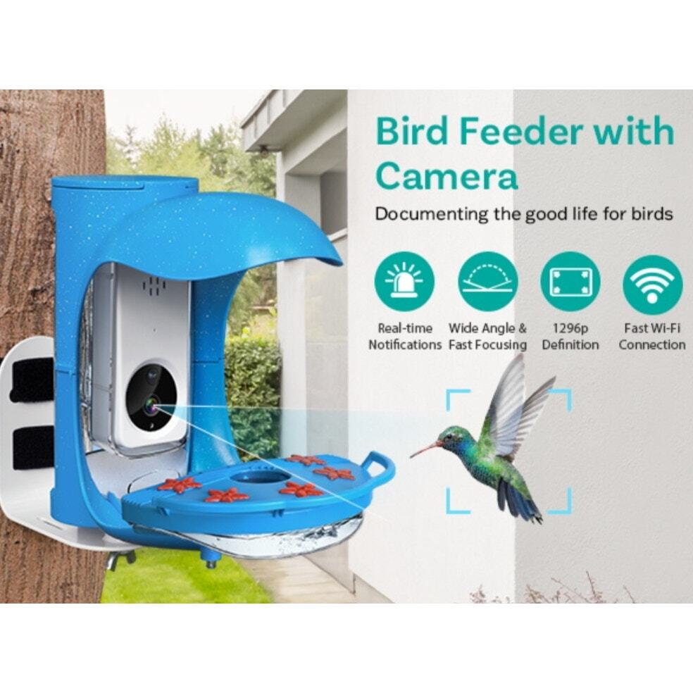 BirdDock Smart Solar Powered Bird Feeder with Camera (Reg.$210)