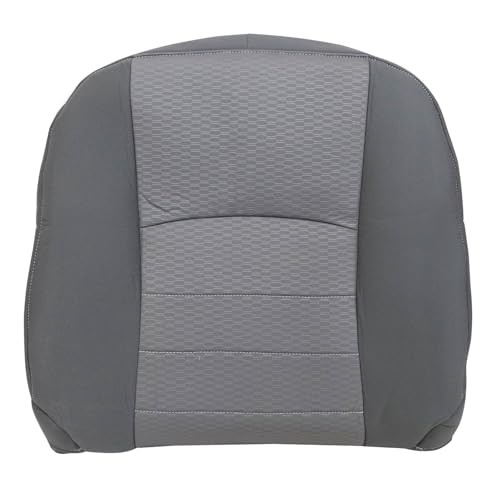 Driver Side Bottom and Top Lean Back Replacement Cloth Seat Cover Gray