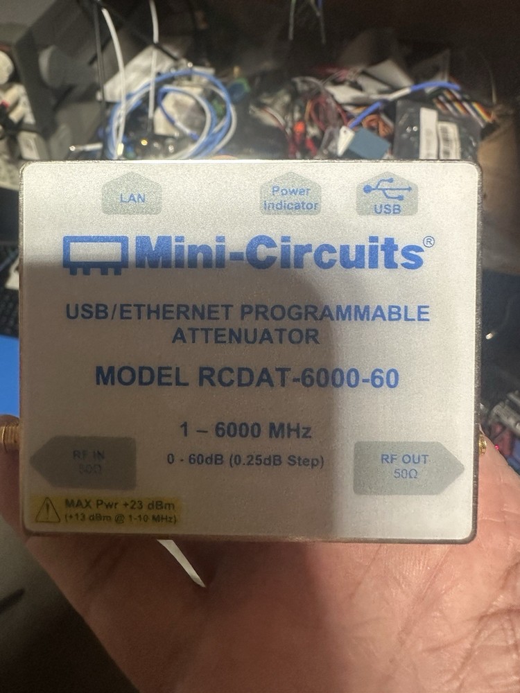 RCDAT-6000-60  dB Programmable Attenuator, 1 MHz - 6 GHz