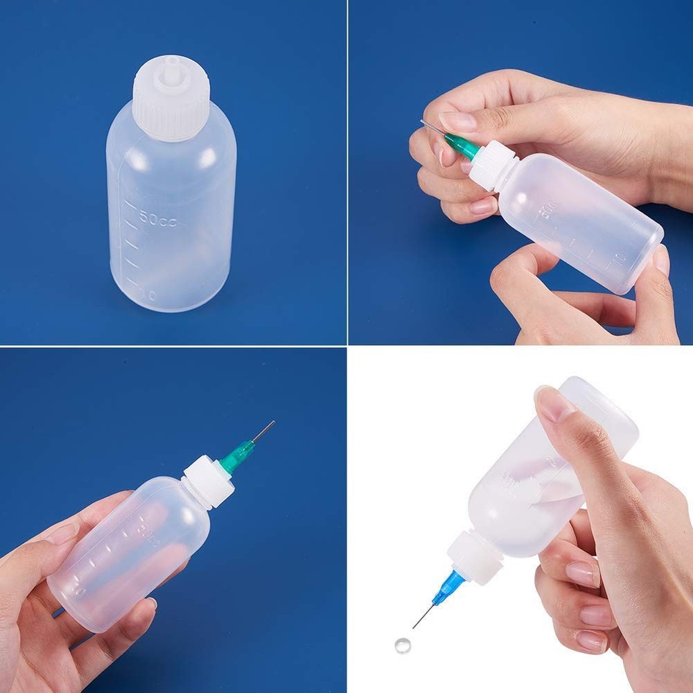 12 Pack 1.7 Ounce Multi Purpose DIY Precision Tip Applicator Bottles Set with...