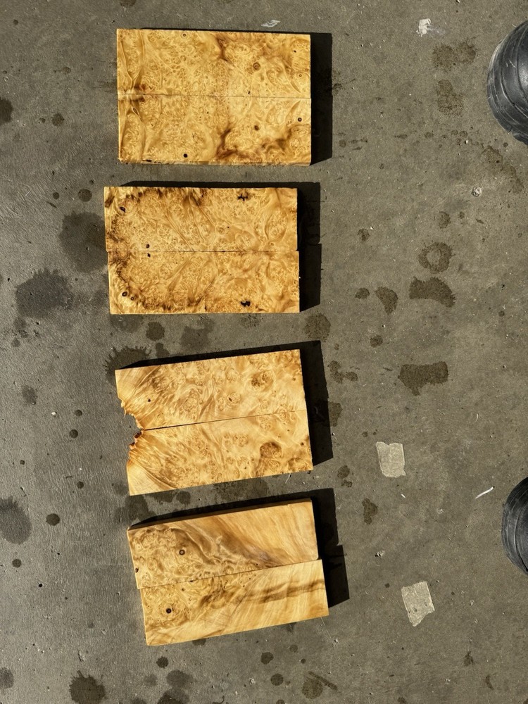Stabilized Box Elder Burl - Knife Scales