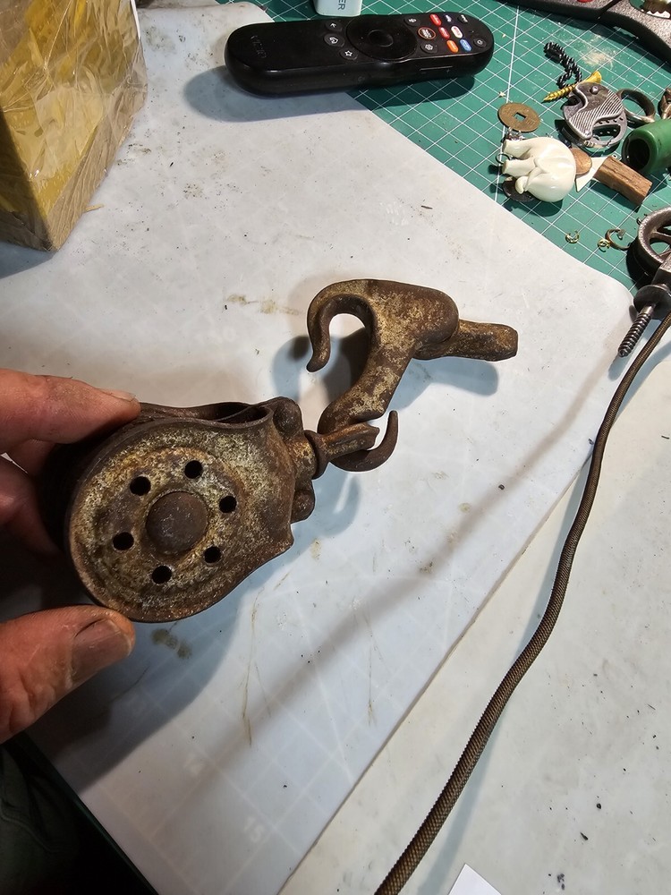 vintage pulleys for rope