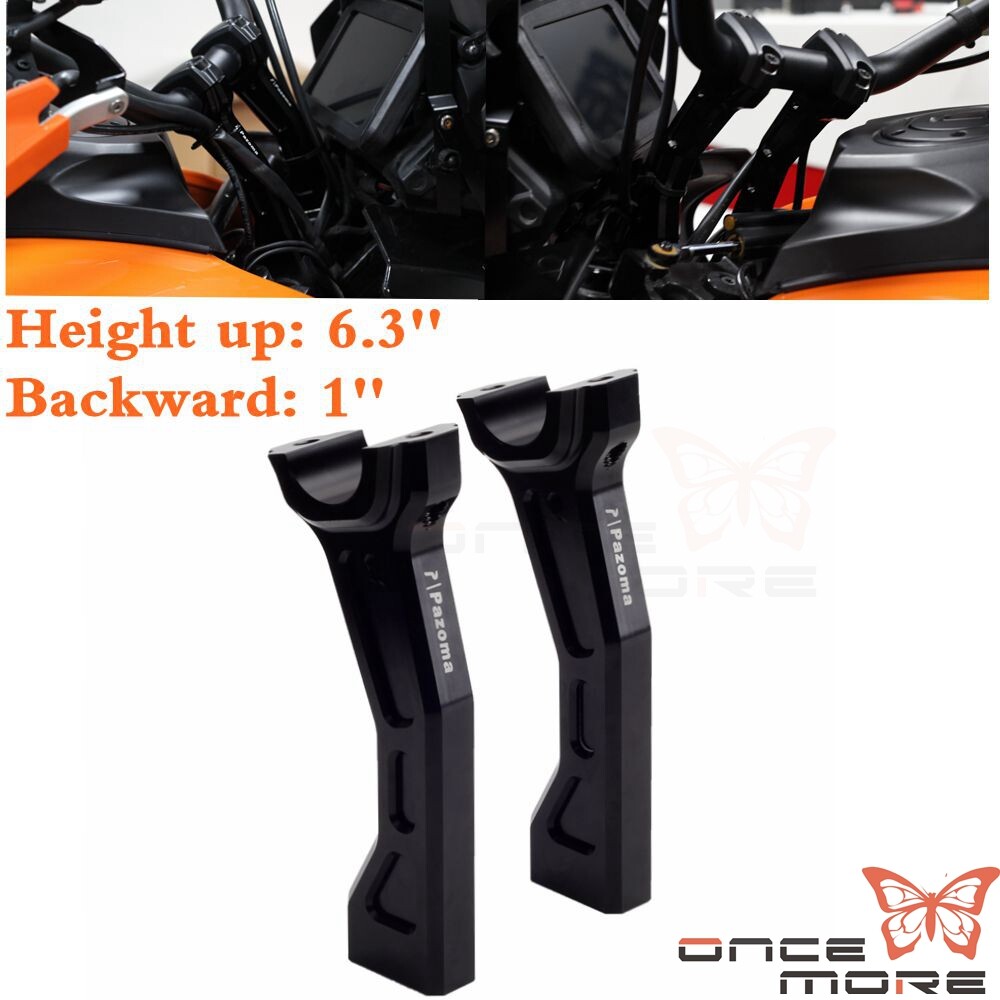 Handlebar 6.3'' Pullback Riser Backward 1'' For Harley 1250 Special RA1250S