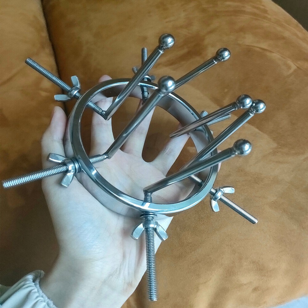 Huge Plug Extreme Spreader stretcher Vaginal Speculum Chastity Device Adjustable