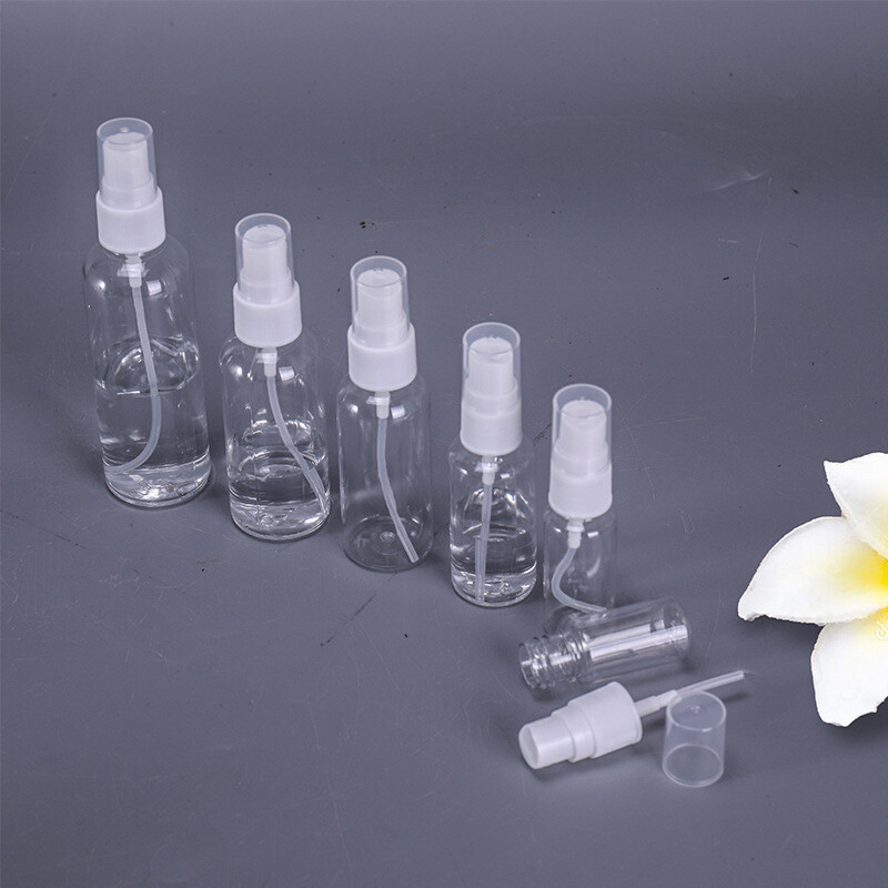 30/60ML Travel Spray Bottle Plastic Transparent Perfume Empty Atomizer USA