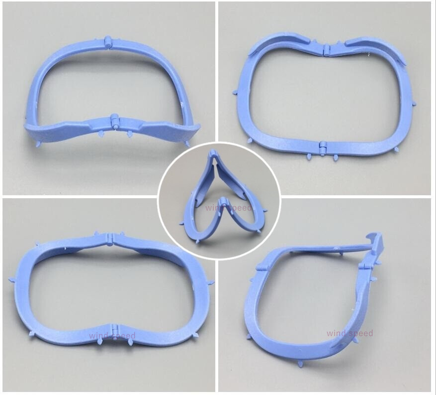 Foldable Bracket Frame Dental Hager Frames for Rubber Dam Sheet X-Ray Film Blue