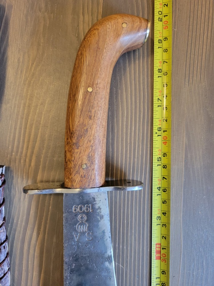 Modified WWI Bolo Dated 1909 w/Custom Sheath