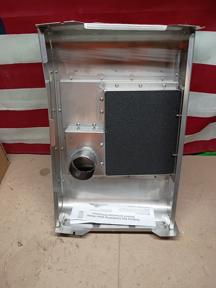 Rheem RTGH-SX Outdoor Conversion Vent Kit for Propane Tankless Water Heater, OB,