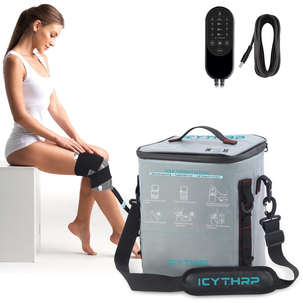 Cold Therapy Machine with Programmable Timer, Portable Ice Machine for Knee A...